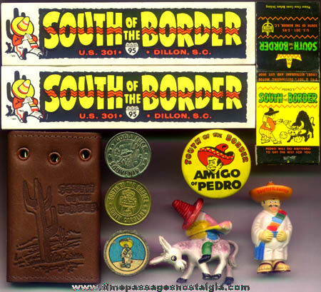 (10) Small Old South Of The Border Advertising Souvenir Items