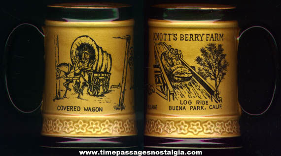 Old Knotts Berry Farm Advertising Sounenir Ceramic Mug