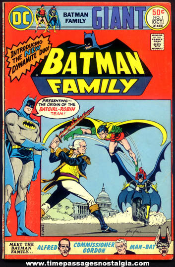 1975 The Batman Family #1 DC Comics Comic Book