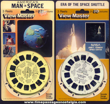 (2) Different Old Unopened Space View Master Packets