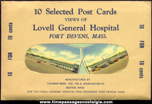 (10) Old Unused Lovell General Hospital Fort Devens Massachusetts Military Post Cards