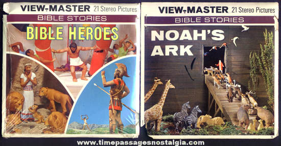 (2) Different Old Christian Religion GAF View Master Packets