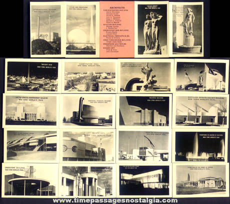 (20) Boxed 1939 - 1940 New York World’s Fair Souvenir Photographs