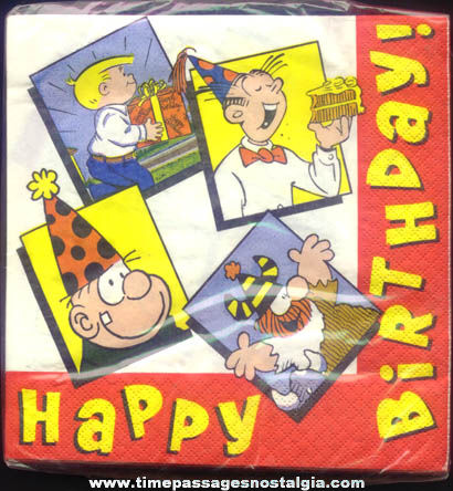 (72) Unopened 1994 King Features Syndicate Comic Strip Character Birthday Party Napkins