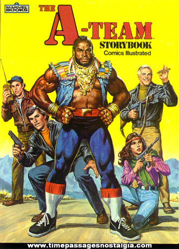 Colorful 1983 A-Team Marvel Comics Illustrated Storybook