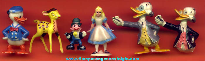 (6) Old Walt Disney Character Disneykin Figures