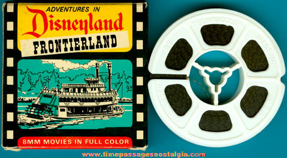 Old Boxed Walt Disney Disneyland Frontierland 8mm Home Movie