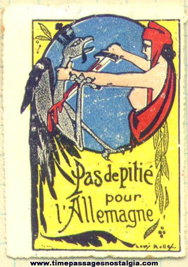 (16) Colorful Old European World War I Stamps