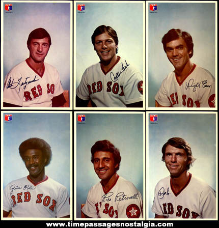 (11) 1976 Boston Red Sox MLB Baseball Player Pictures