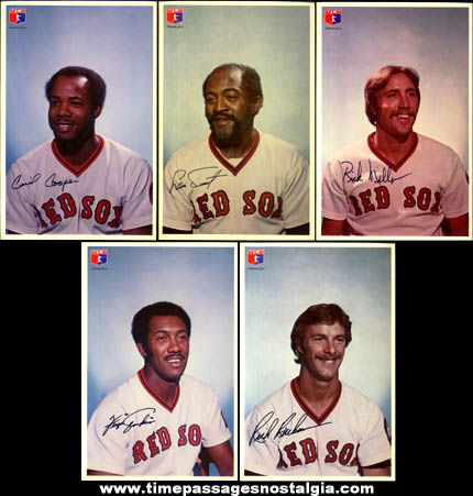 (11) 1976 Boston Red Sox MLB Baseball Player Pictures