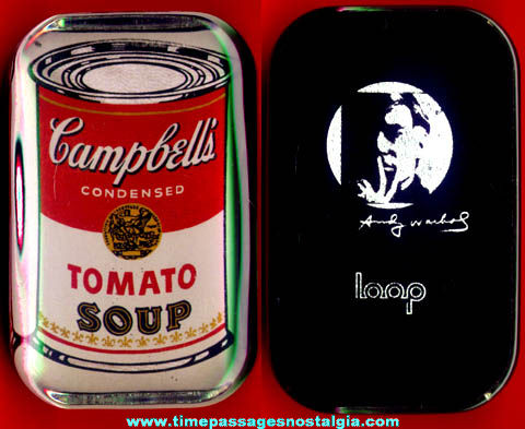Andy Warhol Licensed Campbells Tomato Soup Art Paperweight