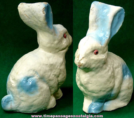 Old Painted Paper Easter Rabbit Decoration