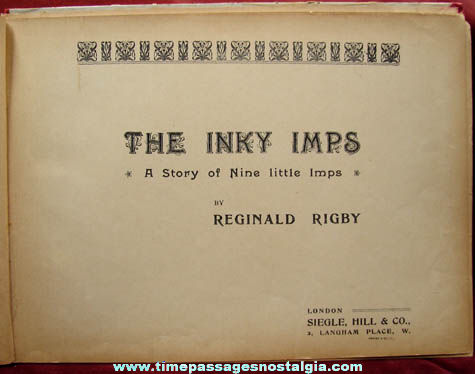 Colorful Old Inky Imps Comic Character Childrens Book