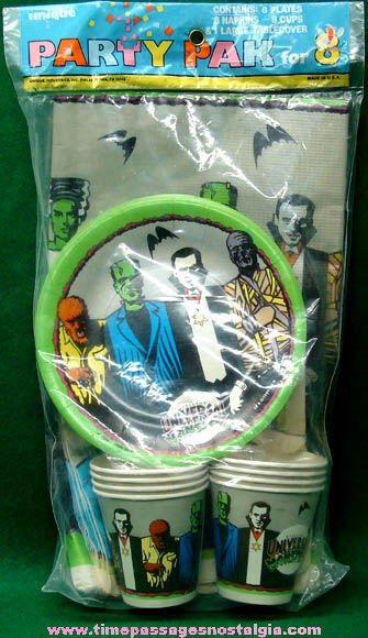 Unopened 1991 Universal Monsters Party Pack for Eight