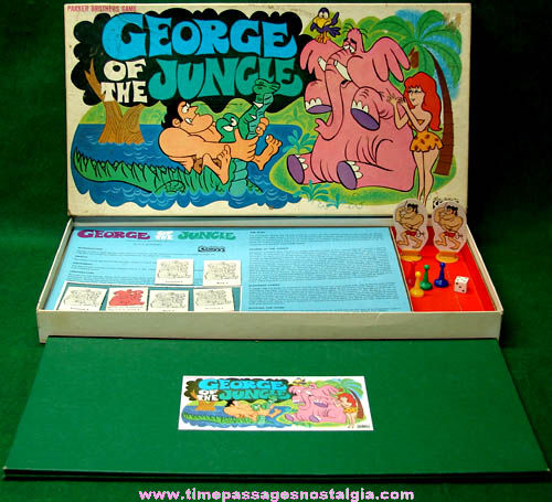 1968 George Of The Jungle Parker Brothers Board Game