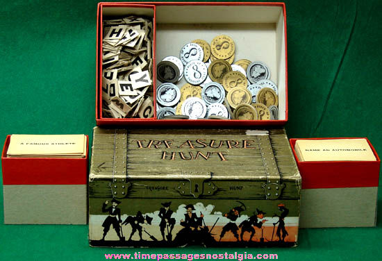 1940 Cadaco Ellis Boxed Treasure Hunt Game