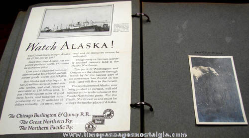 1920s Alaska Gold Mining Scrapbook & Photo Album