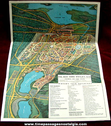 1939 - 1940 New York World’s Fair Woolworth’s Advertising Premium Map