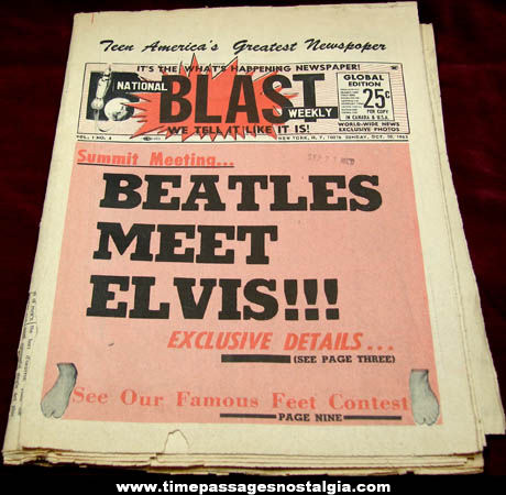 1965 National Blast Weekly Music Tabloid Paper