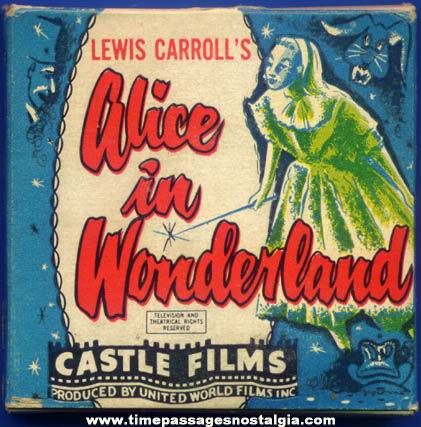 Old Boxed Lewis Carroll Alice In Wonderland Castle 8mm Film