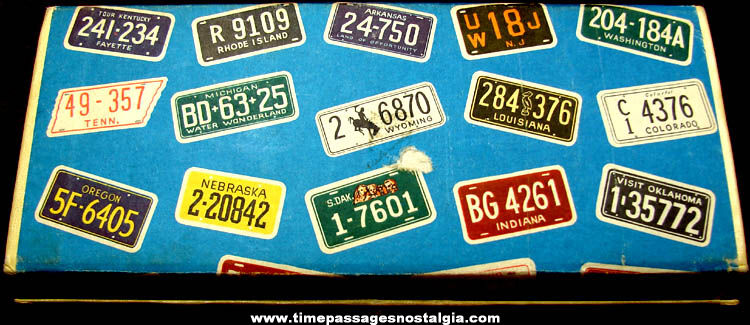 Colorful Old Automobile State License Plate Pencil Case