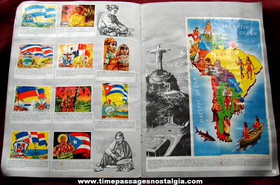 Complete 1963 Our Wonderful World of People Stamp Book