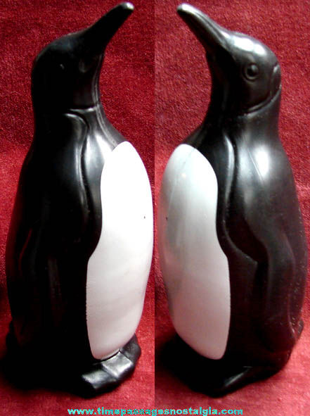 Cute Black Plastic Penguin Coin Savings Bank