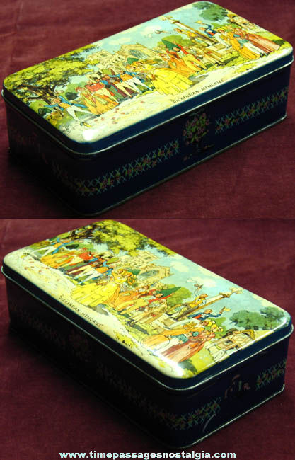 Colorful Old Dulcet Sweets English Candy Advertising Tin Container Box