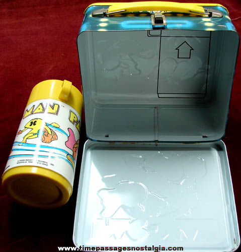 1980 Aladdin Pac-Man Video Game Lunch Box & Thermos Set