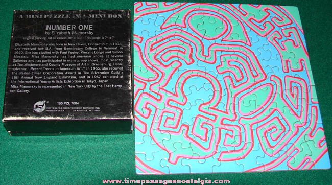 1969 Springbok Psychedelic Design Mini Jigsaw Puzzle