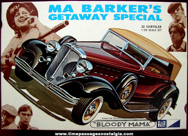 Old Unbuilt Ma Barker Getaway Special 1932 Chrysler MPC Car Model Kit