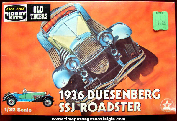 Old Sealed 1936 Duesenberg SSJ Roadster Old Timers Car Model Kit