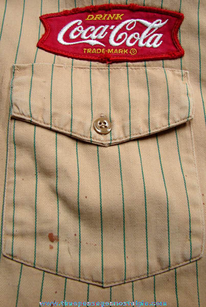 Old Coca-Cola Employee Uniform With Cloth Patch