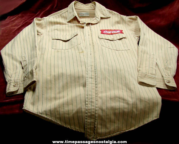 Old Coca-Cola Employee Uniform With Cloth Patch