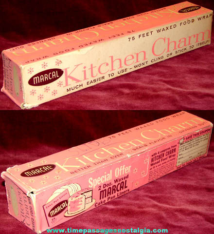 Old Marcal Kitchen Charm Waxed Paper Box