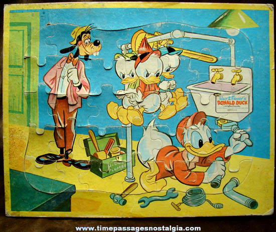 Old Walt Disney Character Frame Tray Jigsaw Puzzle