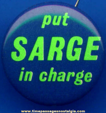 (5) 1966 Francis Sargent Political Campaign Pin Back Buttons
