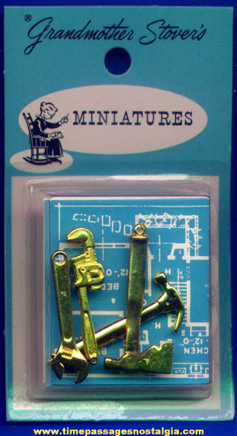 Unopened 1960s Grandmother Stovers Tool Kit Toy Charms