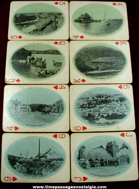 Old Vermont Green Mountain State Souvenir Playing Card Picture Deck
