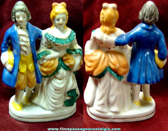 Old Occupied Japan Victorian Couple Porcelain Figurine