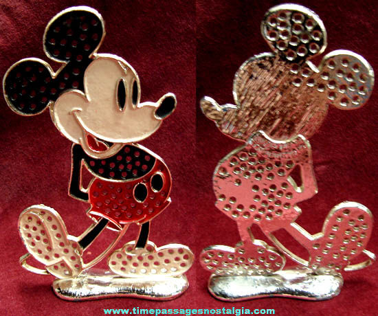 Old Unused Painted Walt Disney Mickey Mouse Character Earring Tree