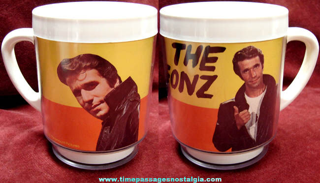 1976 Happy Days Fonzie Character Picture Coffee Cup