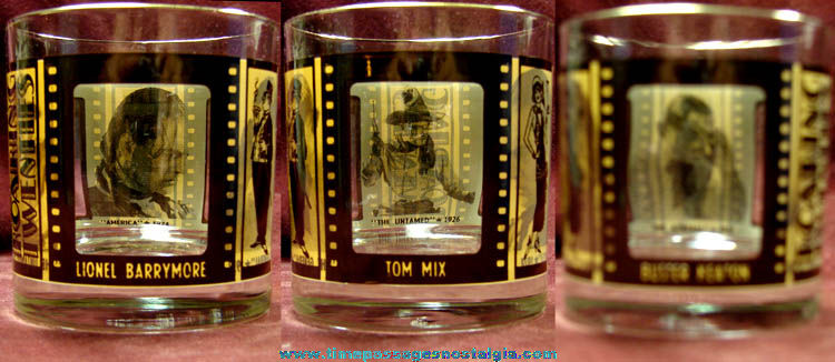 Old Movie Theatre Film Actor Drinking Glass