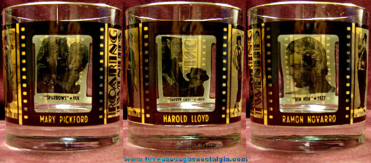 Old Movie Theatre Film Actor Drinking Glass