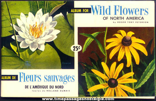 ©1961 Brooke Bond Tea Premium Card Album With (48) Wild Flowers of North America Cards