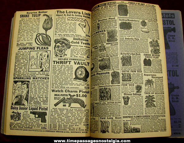 Old Johnson Smith & Company Card Trick & Magic Novelty Catalog Book