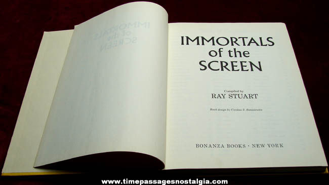 ©1965 Immortals of the Screen Hard Back Movie Book