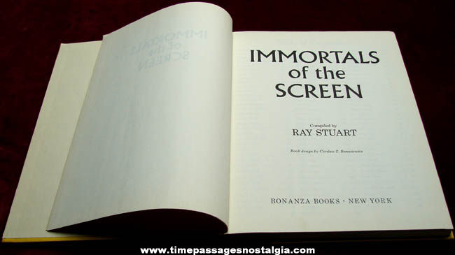 1965 Immortals of the Screen Hard Back Movie Book