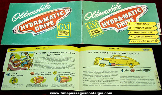 1947 General Motors Oldsmobile Hydra-Matic Drive Advertising Booklet
