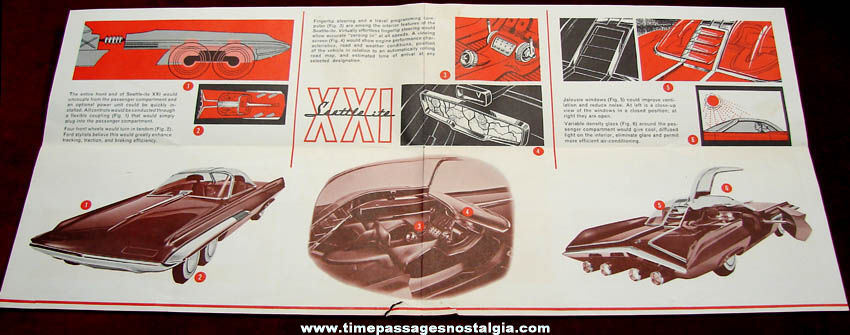 Old Ford Seattle-ite XXI Futuristic Auto Advertising Brochure
